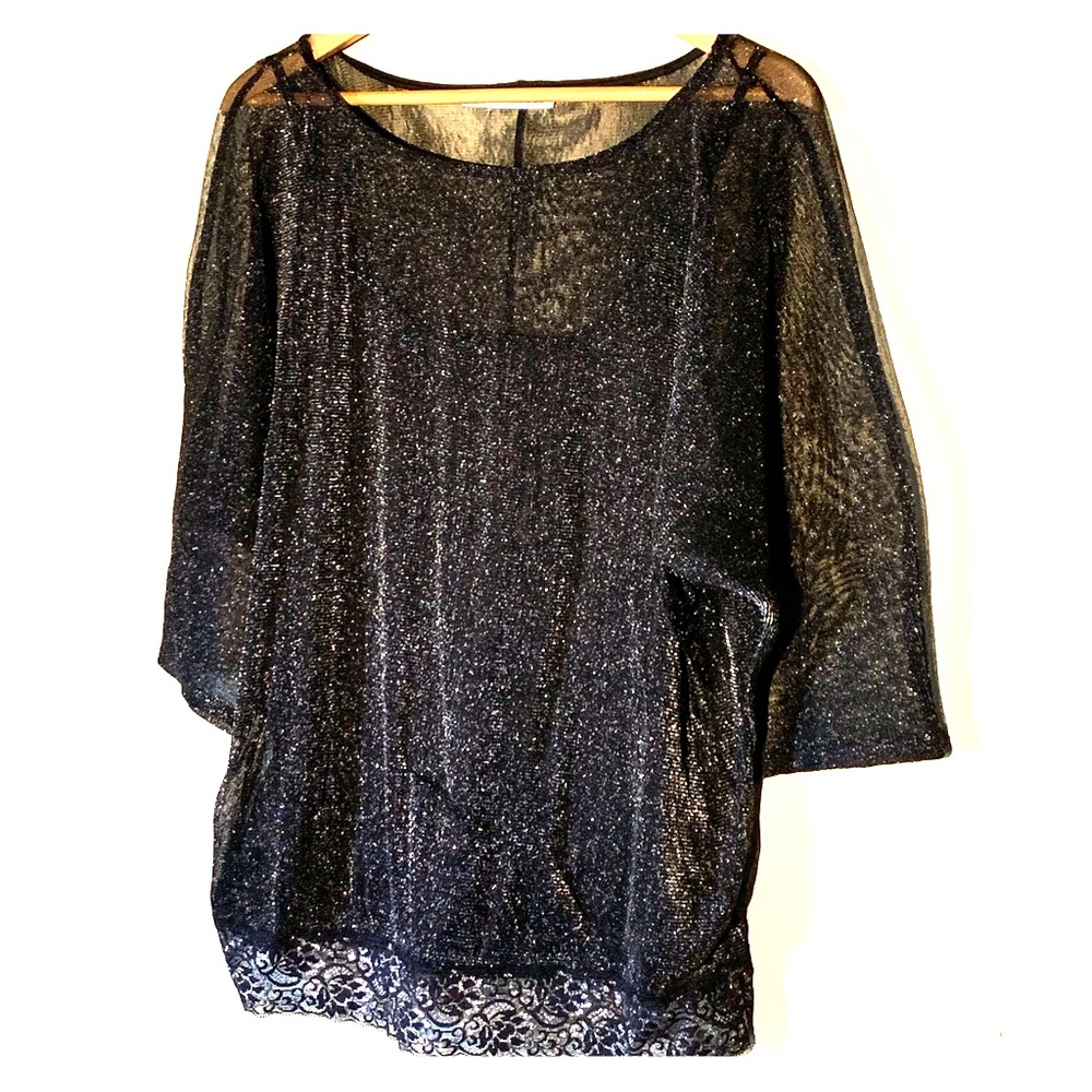 Maurice's Black sparkly top